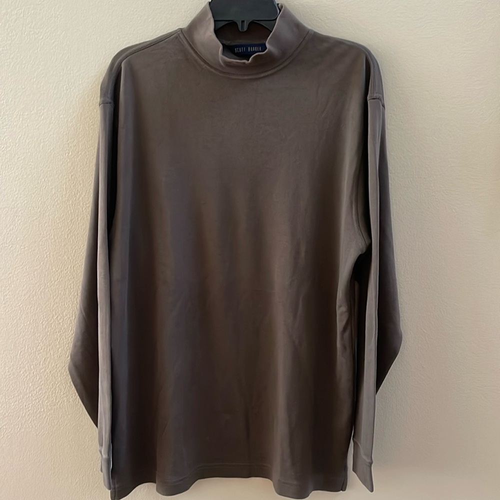 Scott Barber Men’s Prima Mock Turtleneck - M